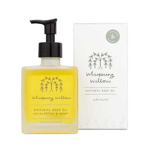****Whispering Willow Natural Body Oil Eucalyptus & Mint
