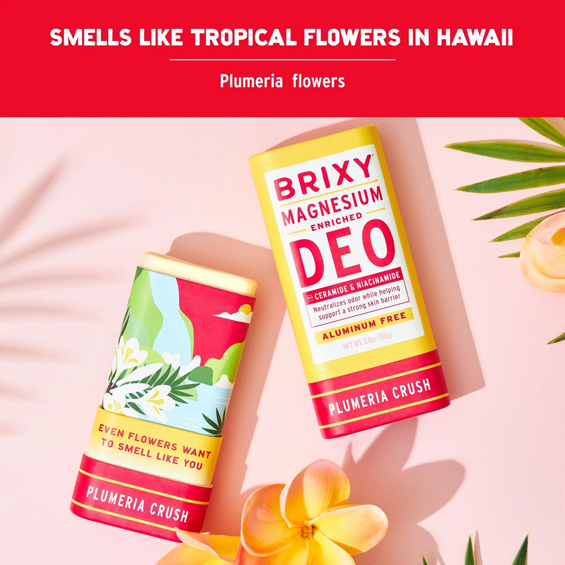 ***Magnesium Enriched Deodorant | Aluminum Free | Plumeria