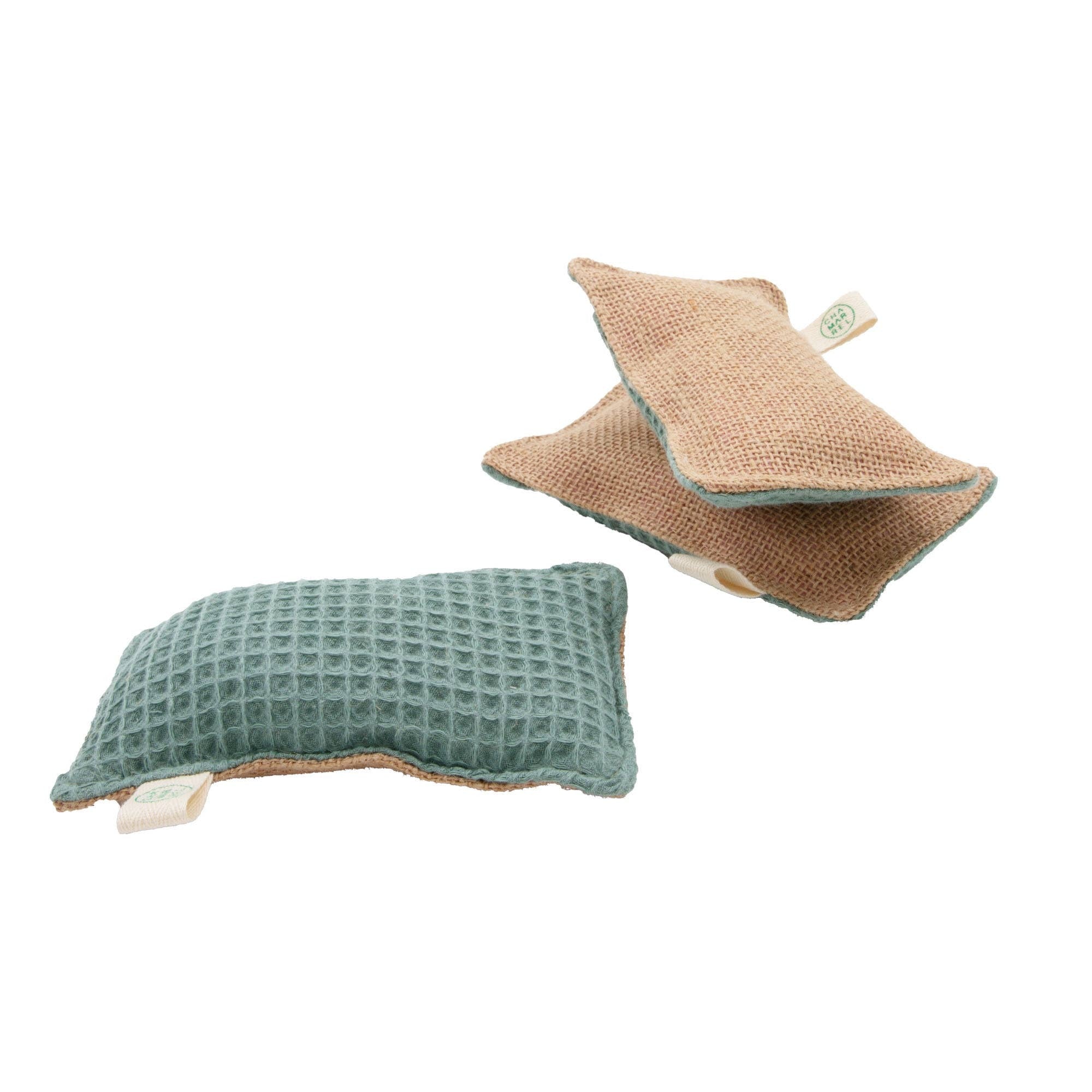 Éponge lavable en coton biologique (pink)