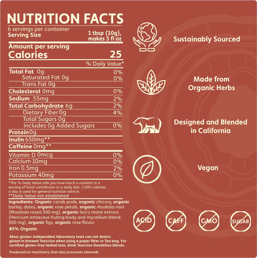 Teeccino Ground Coffee (1.05oz/30g)