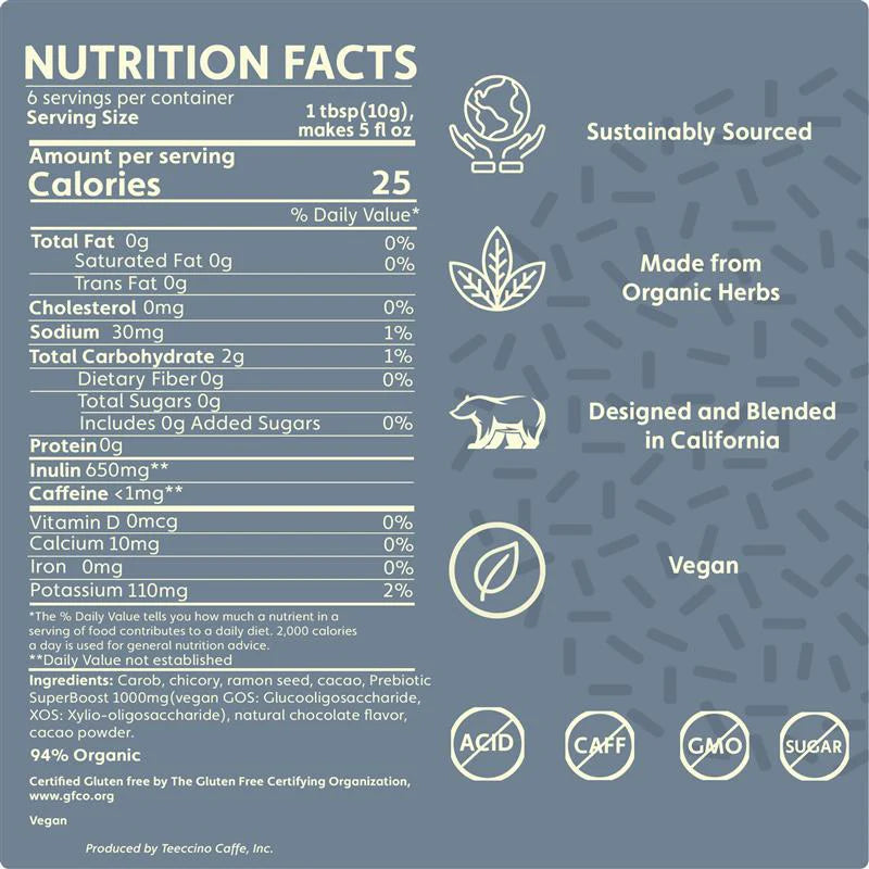 Teeccino Ground Coffee (1.05oz/30g)