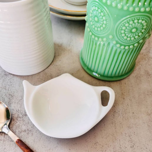Tea Bag Rests, White ,