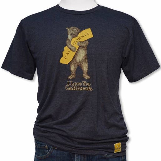 Vintage CA Bear Hug Tee, Midnight Blue