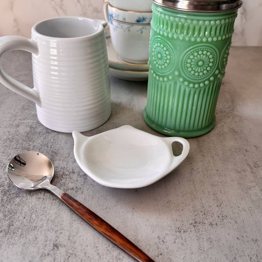 Tea Bag Rests, White ,