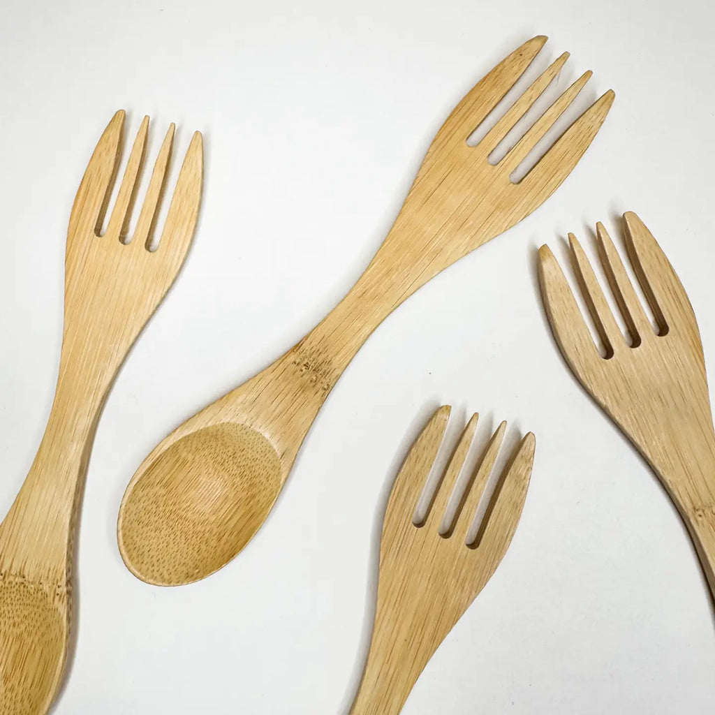 ***Plastic Free Natural Bamboo Spork