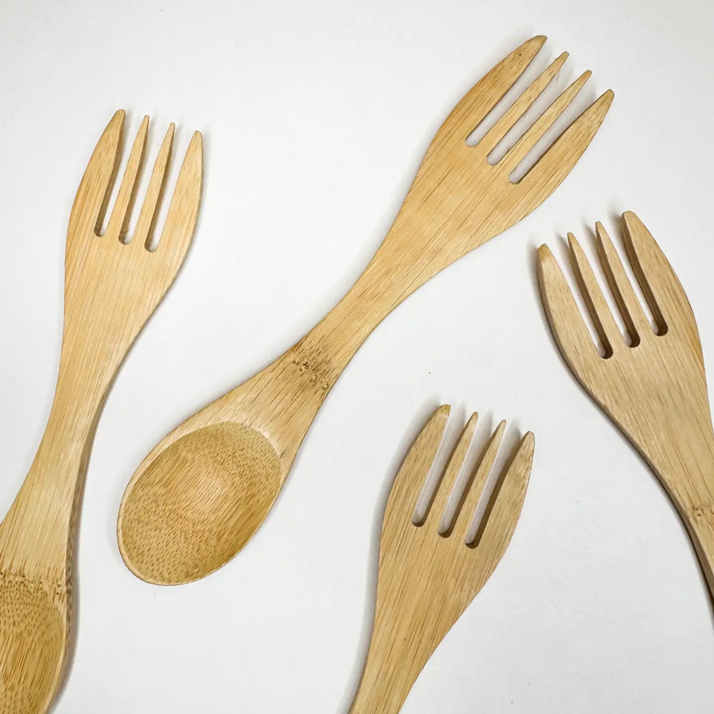 ***Plastic Free Natural Bamboo Spork
