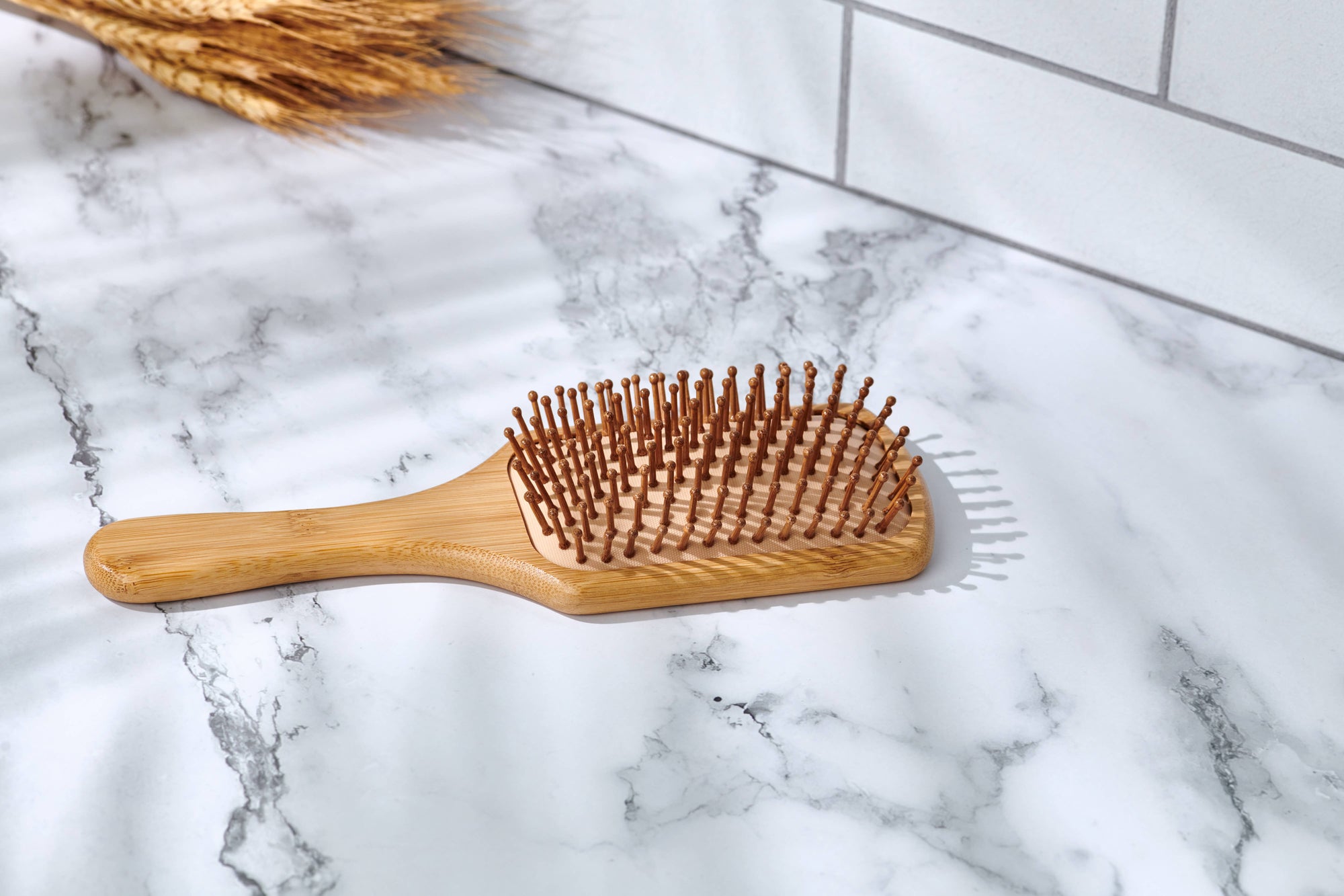 Plastic Free Bamboo Paddle Hairbrush