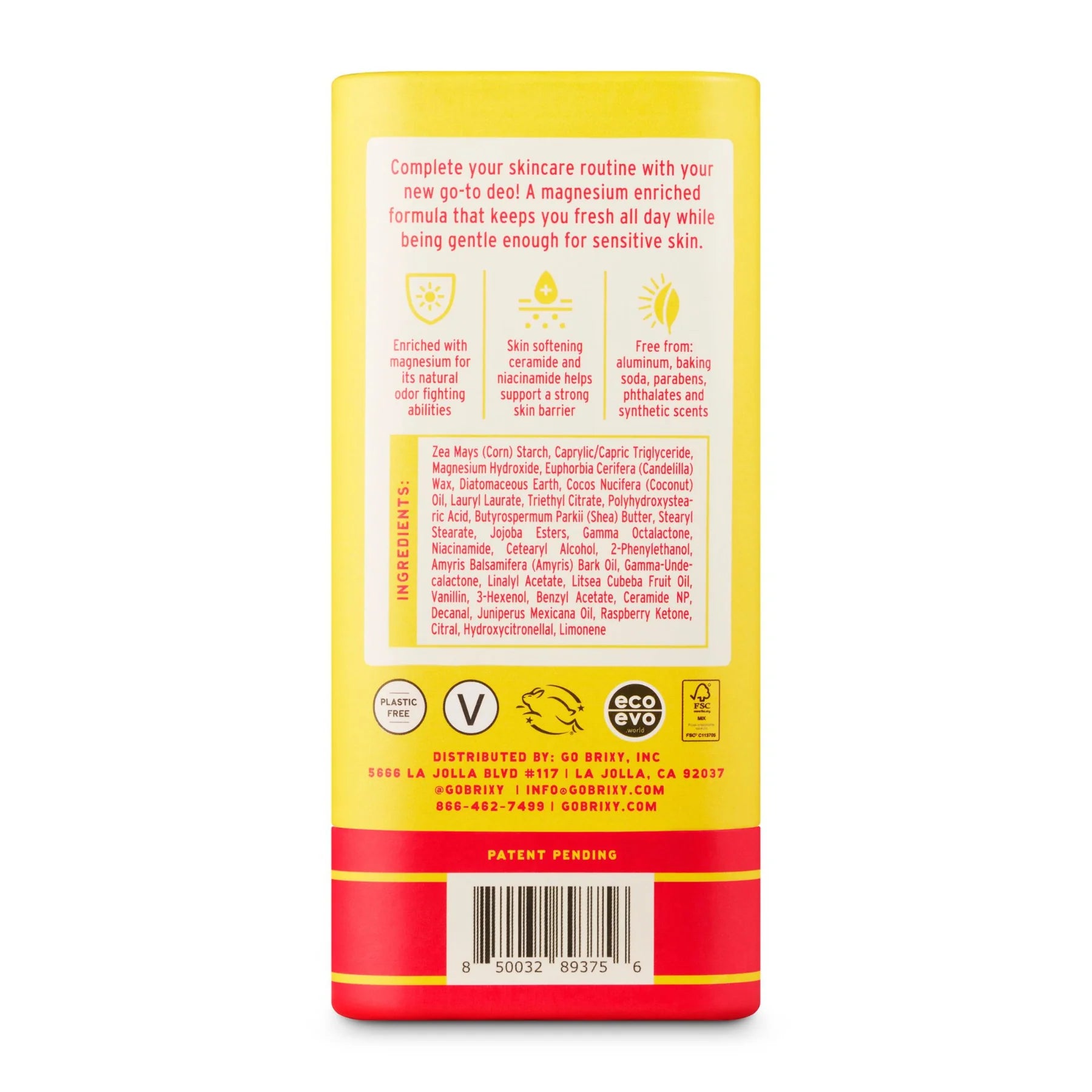 ***Magnesium Enriched Deodorant | Aluminum Free | Plumeria