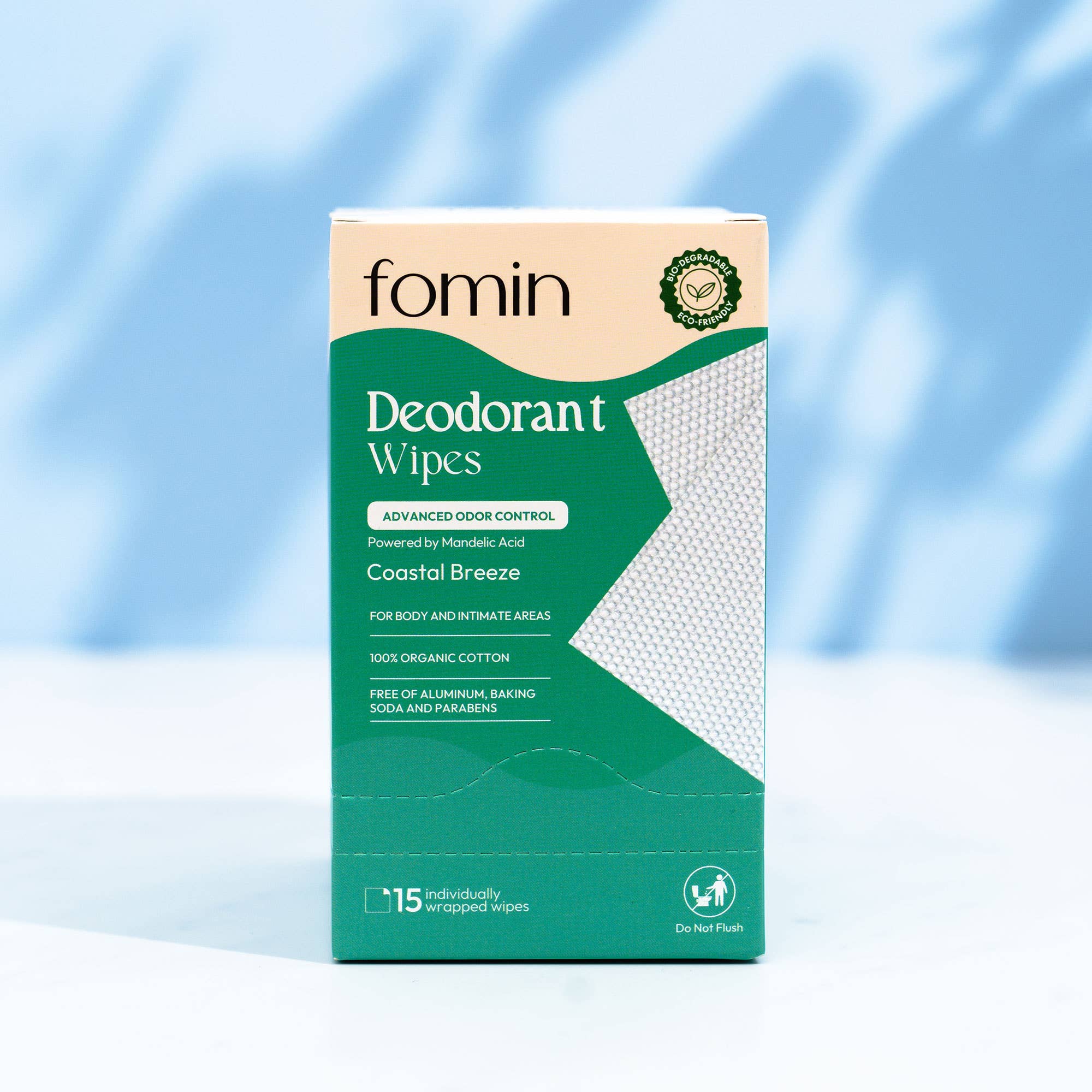 Acidified Deodorant Wipes