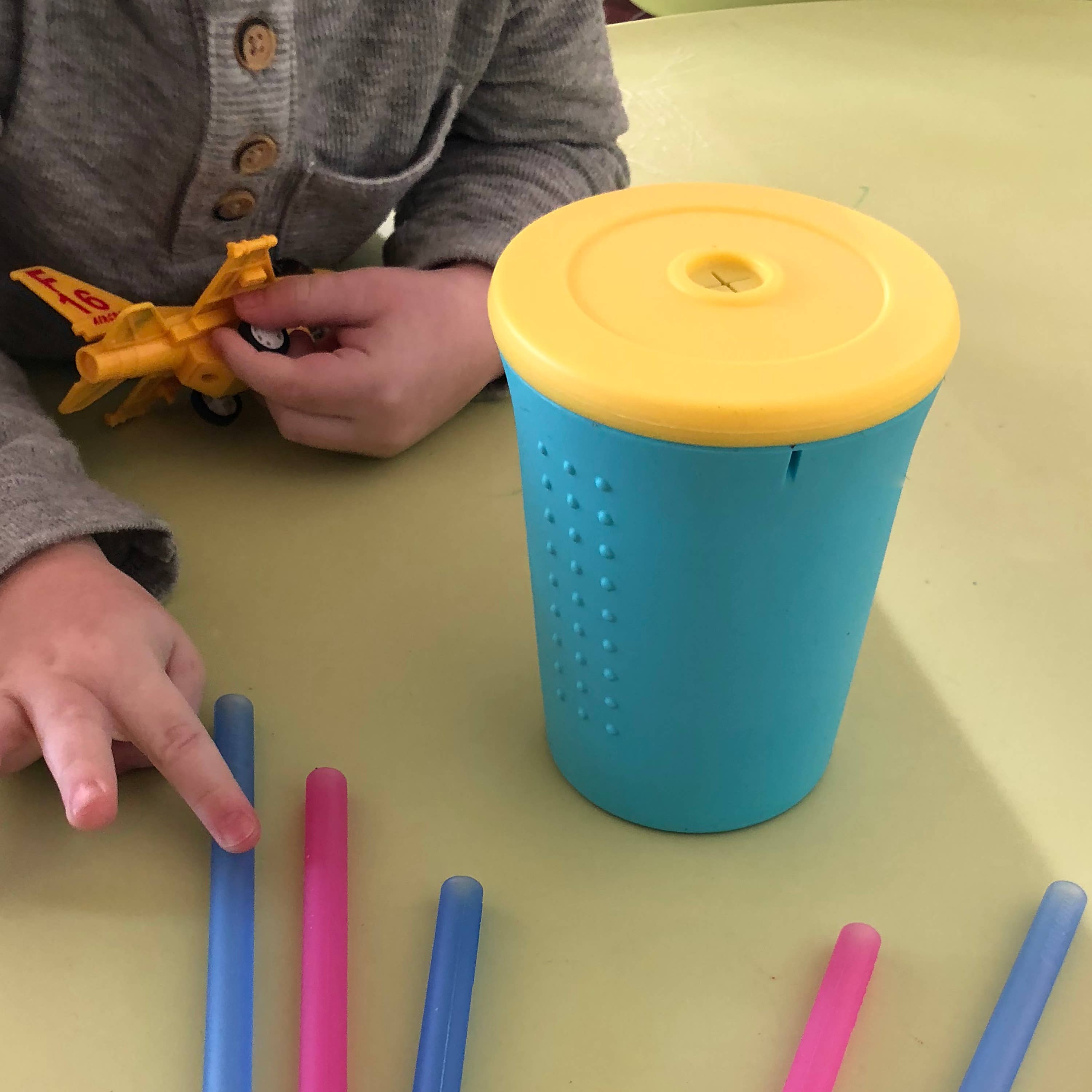 12 oz Silicone Straw Kids Cup