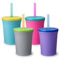 12 oz Silicone Straw Kids Cup