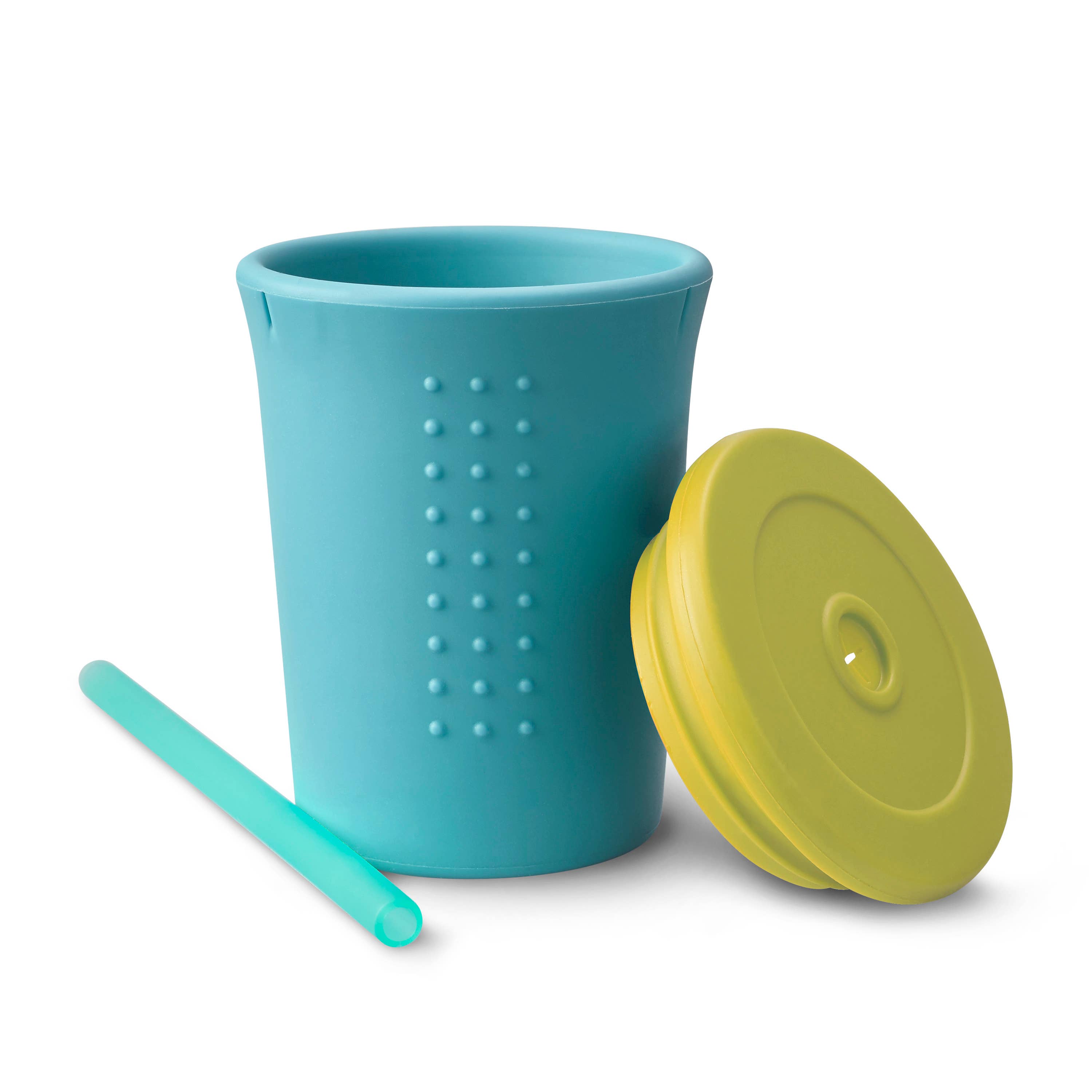 12 oz Silicone Straw Kids Cup