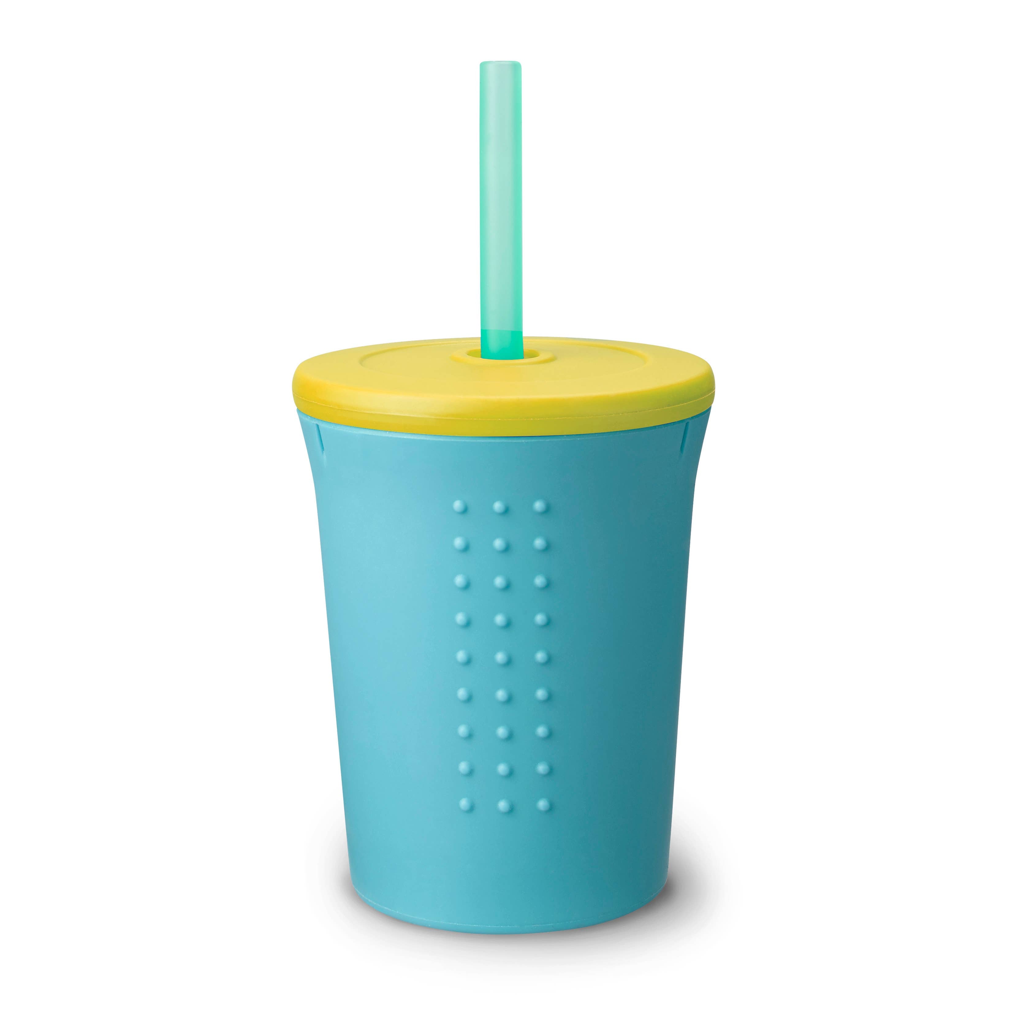 12 oz Silicone Straw Kids Cup