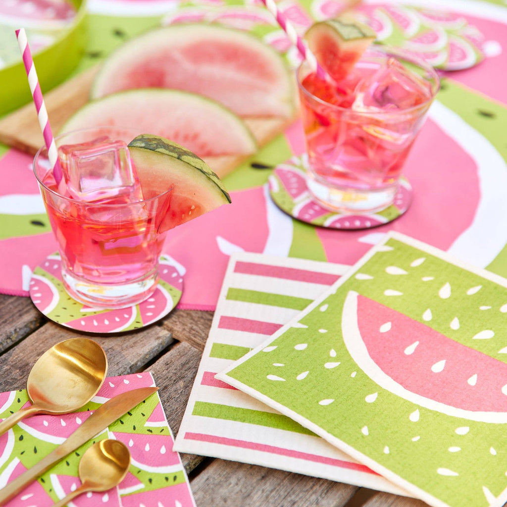 WATERMELON blu Cloths, set of 2