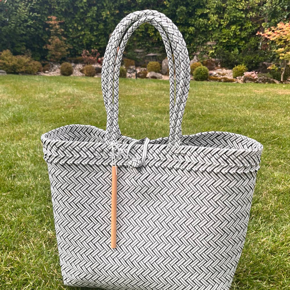 ♻️Recycled Plastic Tote Long Strapped Bag