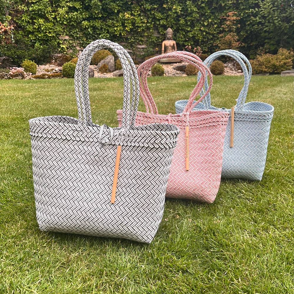 ♻️Recycled Plastic Tote Long Strapped Bag