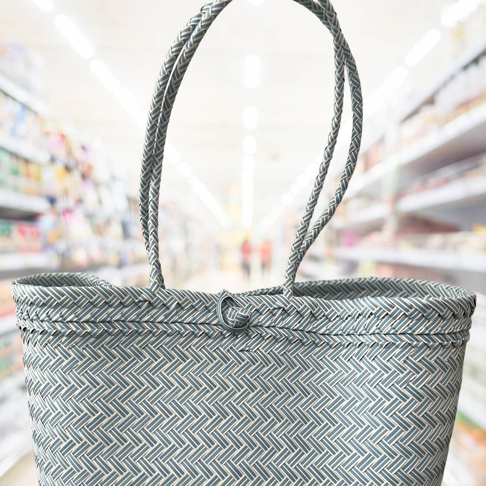 ♻️Recycled Plastic Tote Long Strapped Bag