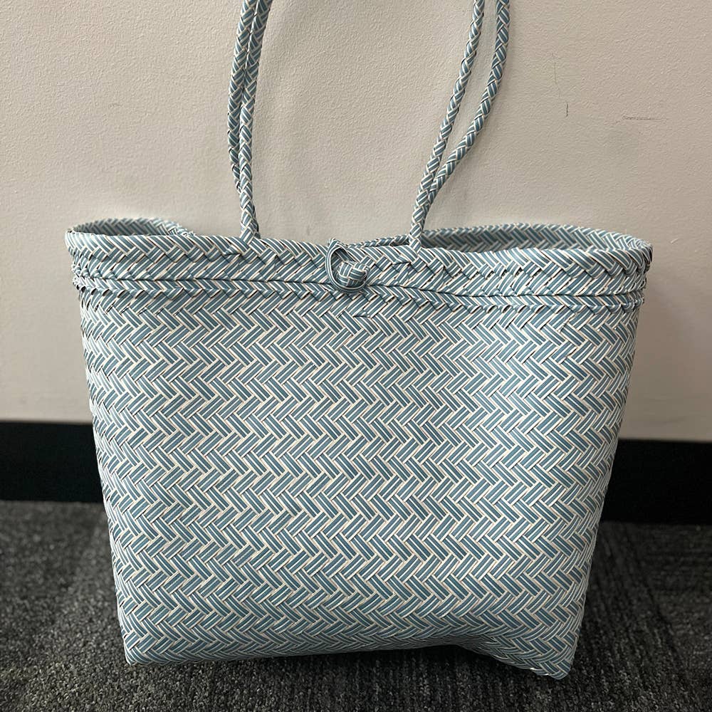 ♻️Recycled Plastic Tote Long Strapped Bag