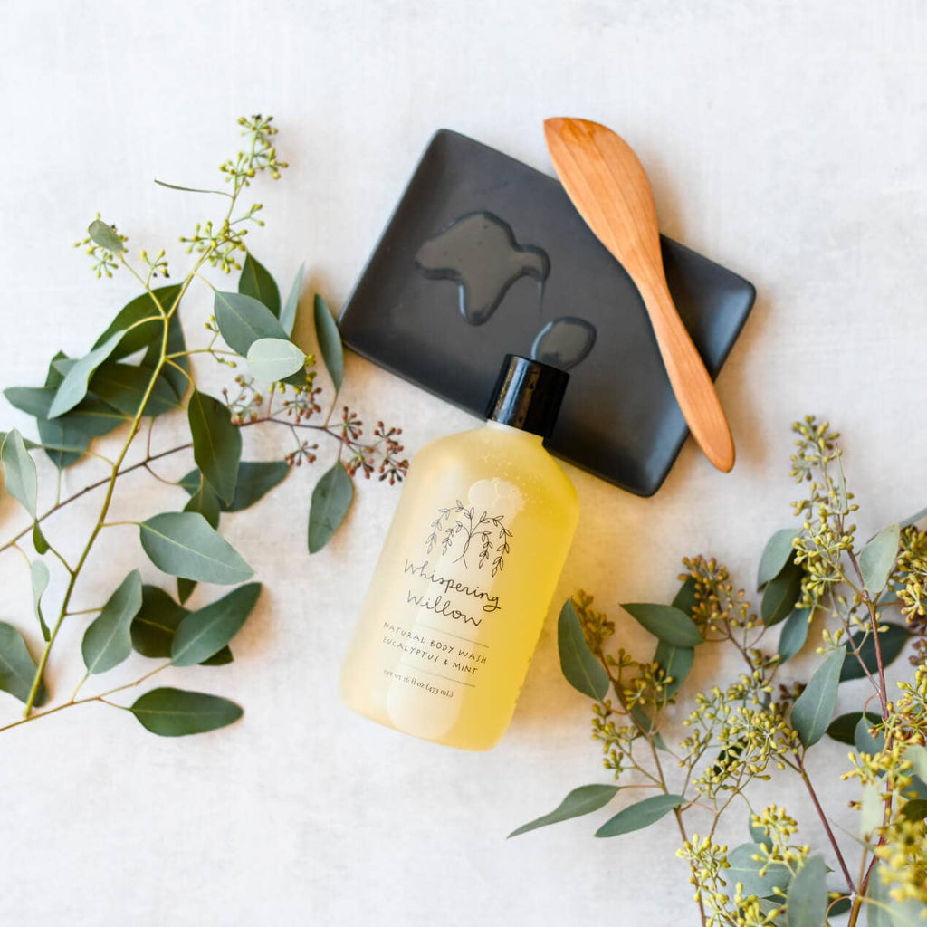 Whispering Willow Eucalyptus & Mint Body Wash - 16oz Plastic