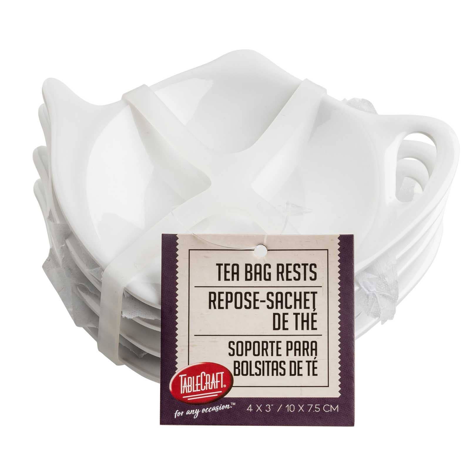 Tea Bag Rests, White ,