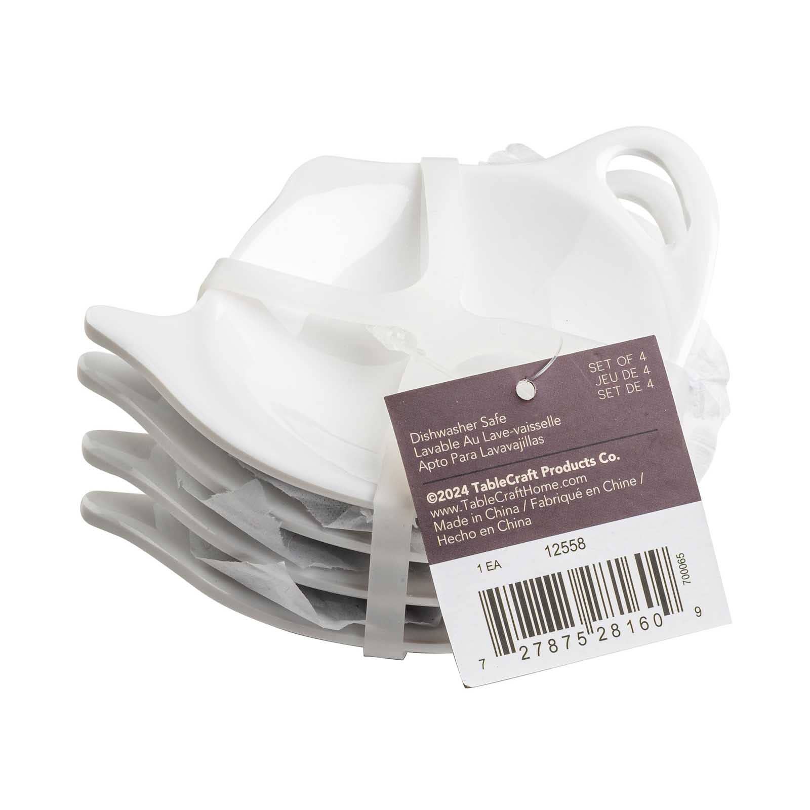 Tea Bag Rests, White ,