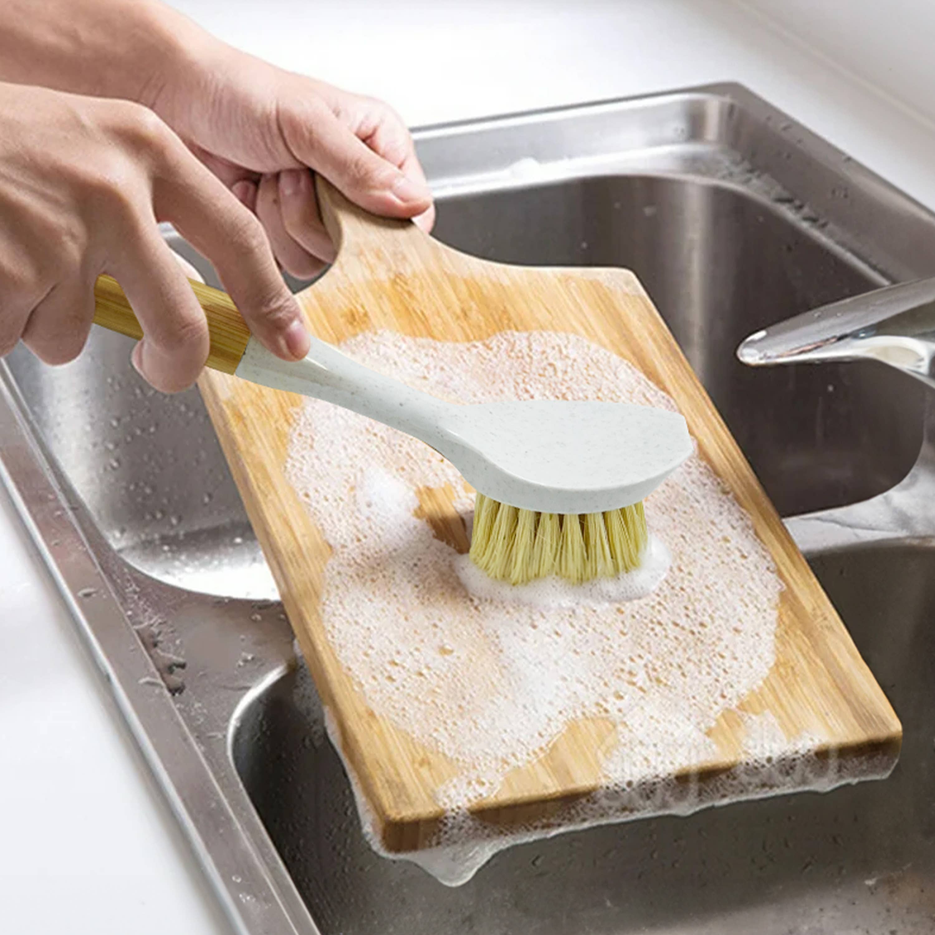 Airnex  Bamboo Brush with wheat & bamboo Handle