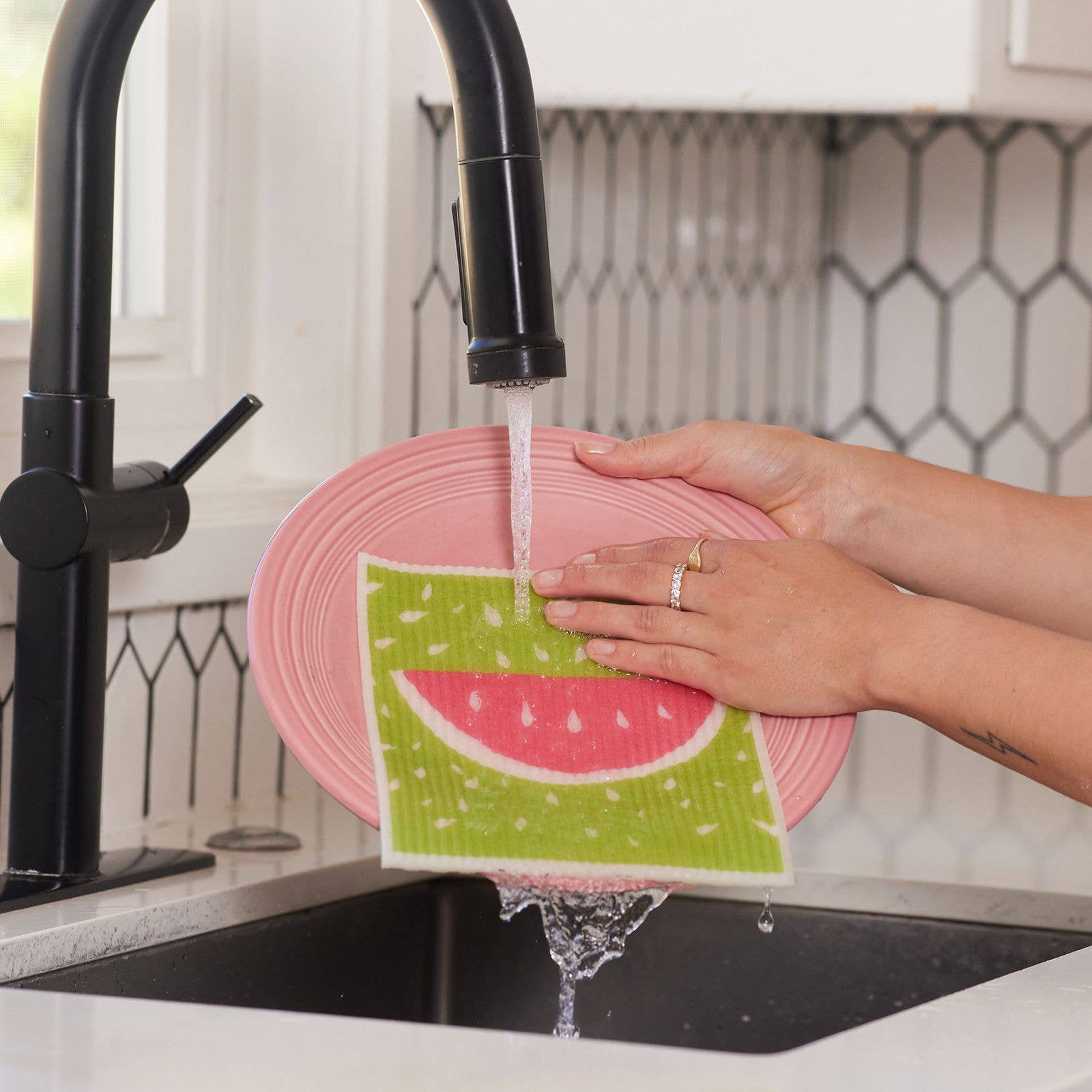 WATERMELON blu Cloths, set of 2