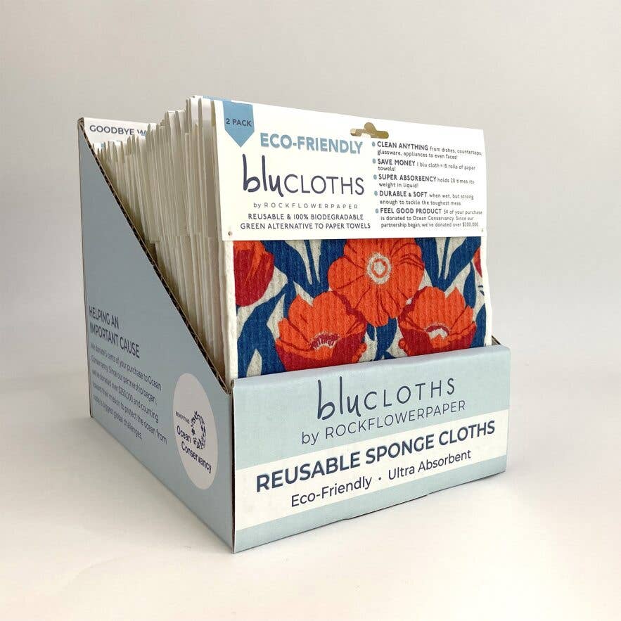 WATERMELON blu Cloths, set of 2