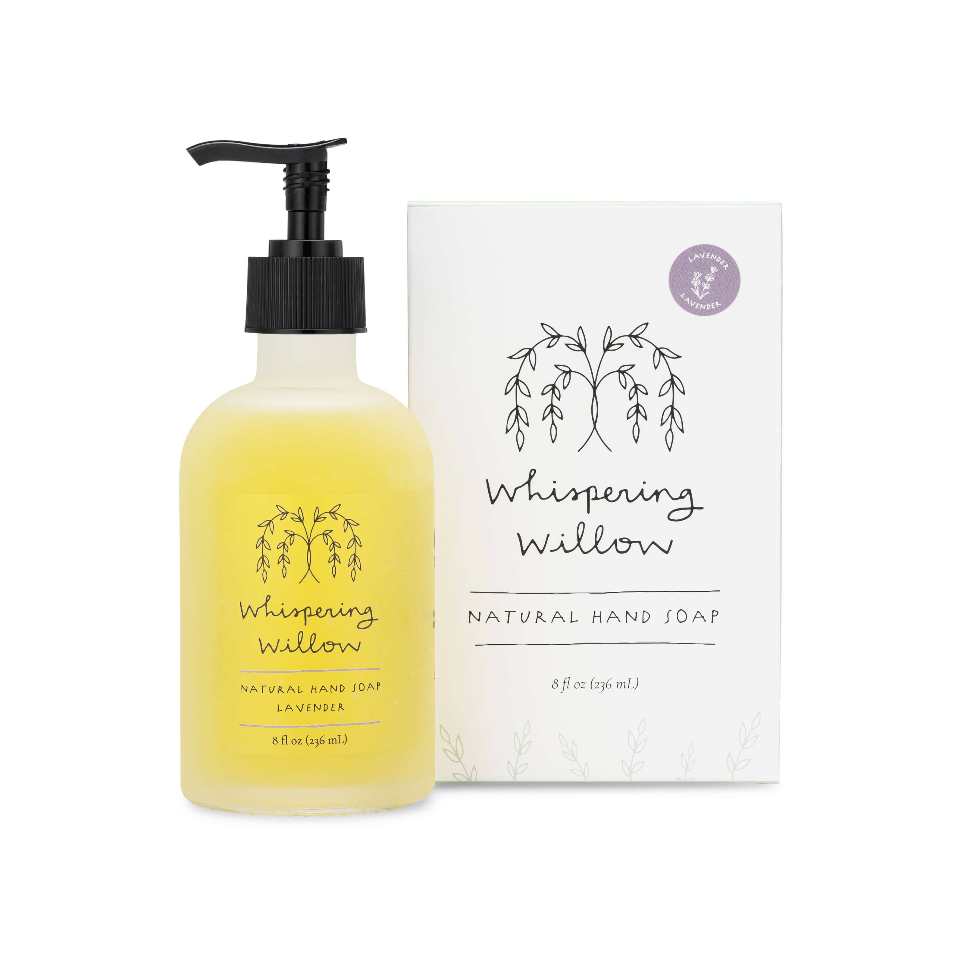Whispering WillowLavender Hand Soap - 8oz Glass Bottle
