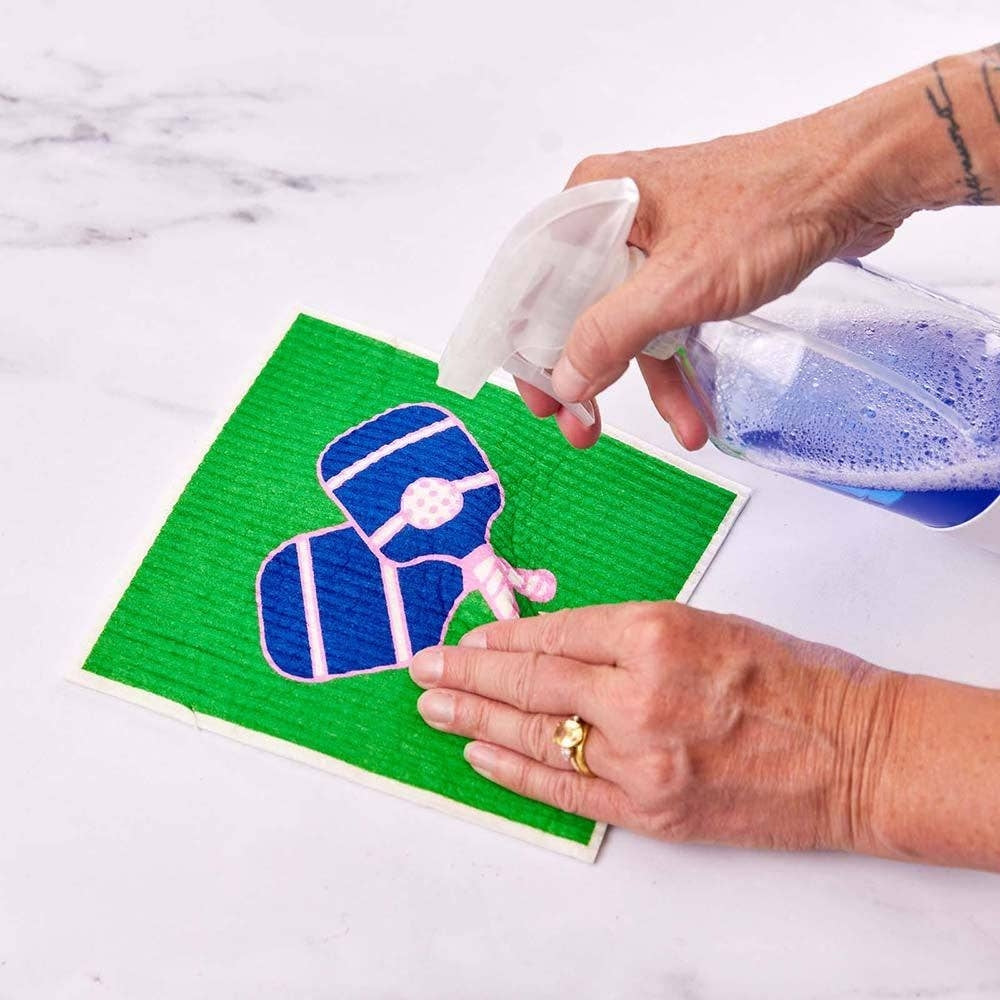 ***PICKLEBALL blu Cloths Reusable Sponge-Cloth, Set of 2