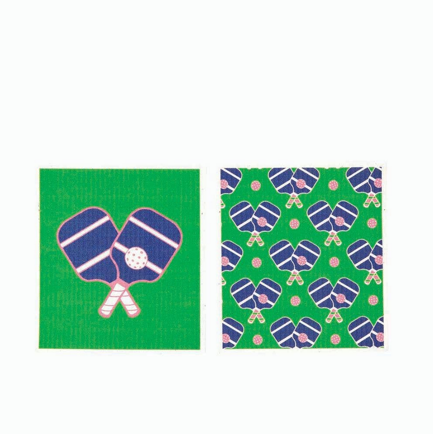 ***PICKLEBALL blu Cloths Reusable Sponge-Cloth, Set of 2